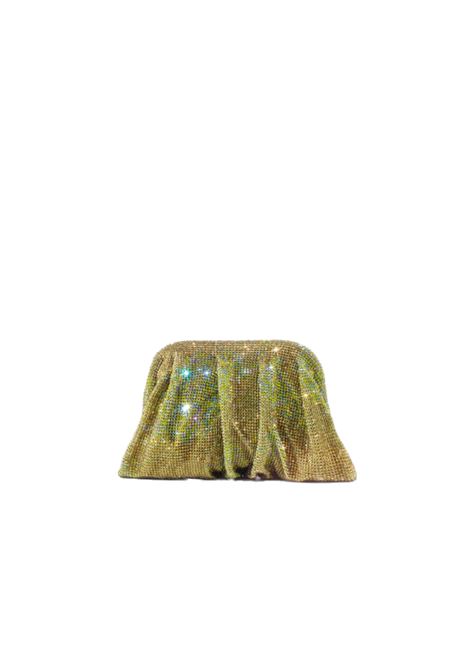 Clutch con cristalli venus la petite in verde Benedetta Bruzzihes - donna